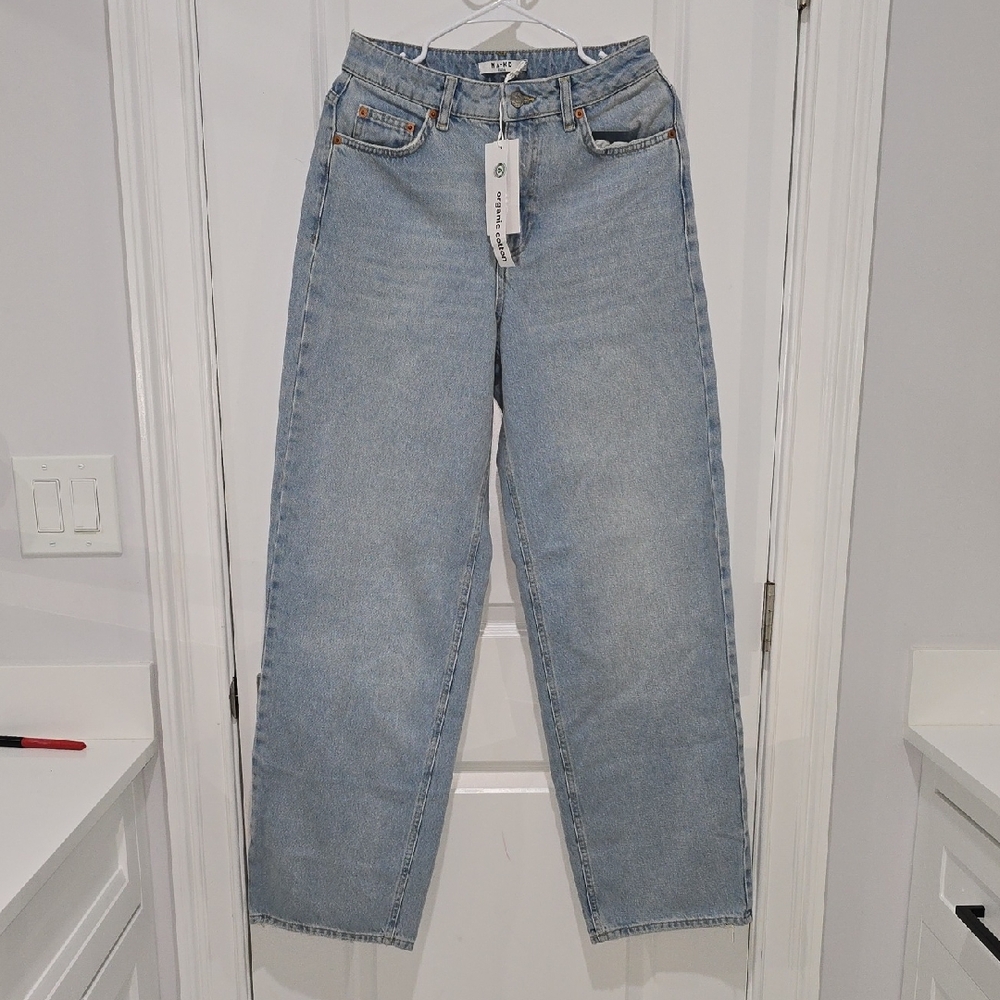 NA-KD Classic Blue Denim Jeans Organic Cotton
